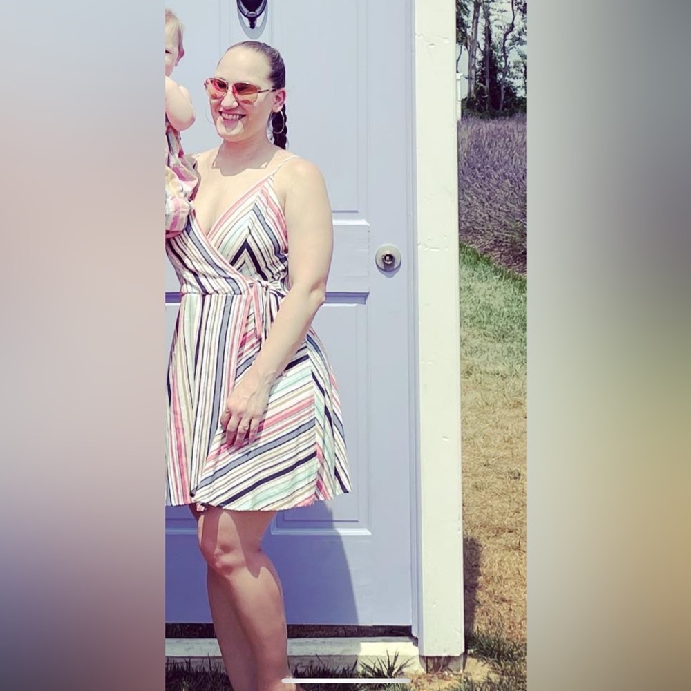 Speechless Color stripe dress. Size XL